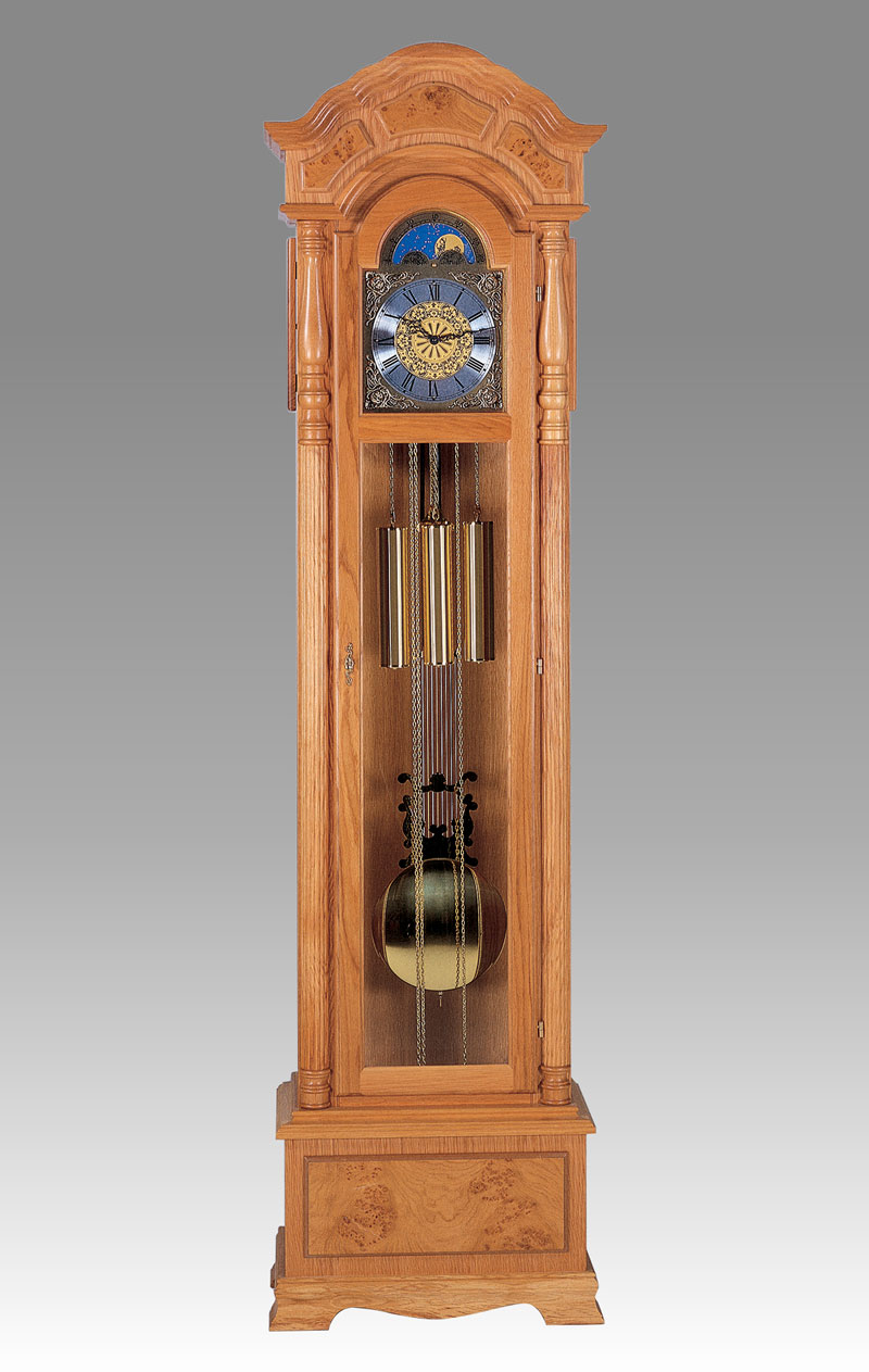 Grandfather clock Art.545/2 natural oak